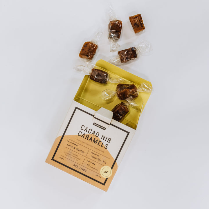 Pappy Van Winkle Barrel Aged Cacao Nib Caramels Food Pappy & Company