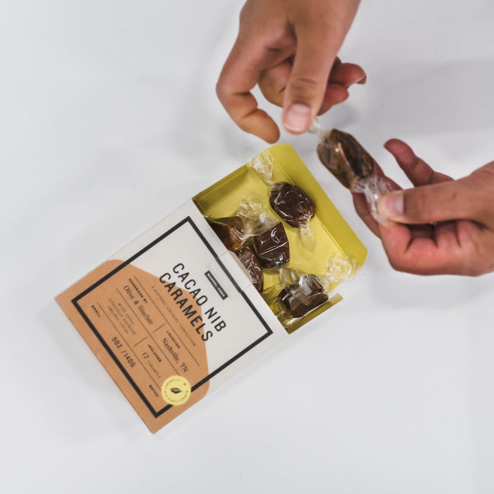 Pappy Van Winkle Barrel Aged Cacao Nib Caramels Food Pappy & Company