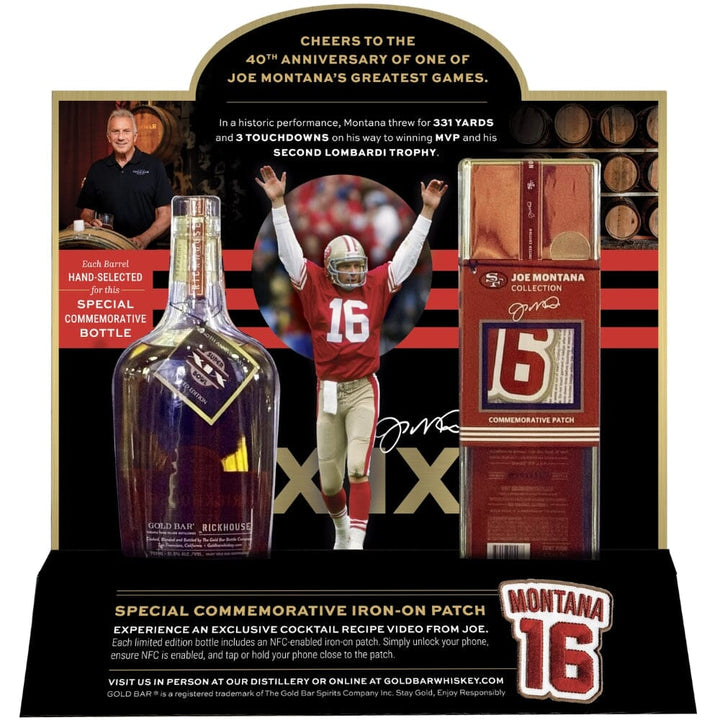 Gold Bar Whiskey 40th Anniversary Flask Limited Collector’s Edition American Whiskey Gold Bar