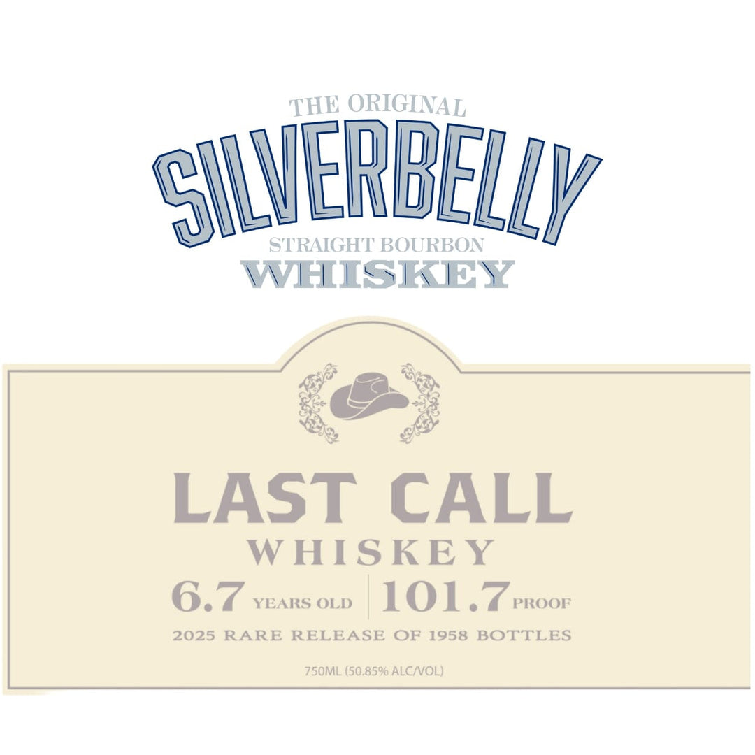 Silverbelly Last Call 2025 Rare Release by Alan Jackson Bourbon Silverbelly Whiskey