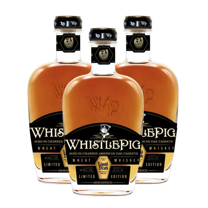 WhistlePig X Liquid Death Gravestock Wheat Whiskey 3pk Wheat Whiskey WhistlePig
