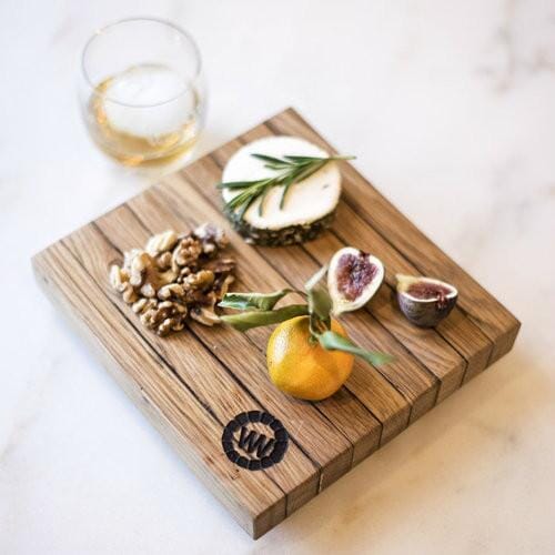 Bourbon Barrel Stave Cutting Board: Square Home & Bar Pappy & Company