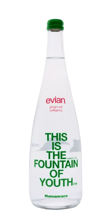 Evian X Pharrell Williams Humanrace Sparkling Water - SipWhiskey
