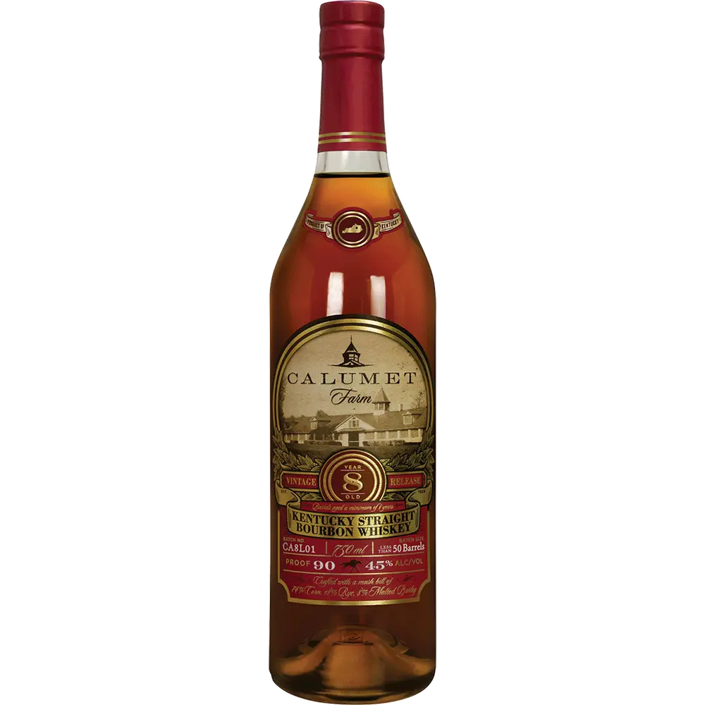 Calumet 8 Year Old Bourbon Kentucky Straight Bourbon Whiskey Calumet Farm