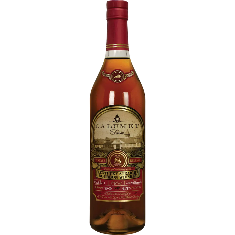 Calumet 8 Year Old Bourbon Kentucky Straight Bourbon Whiskey Calumet Farm