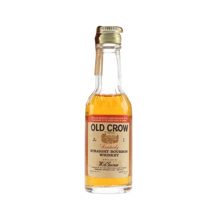 1970s Old Crow Straight Bourbon Whiskey 50ML Straight Bourbon Whiskey Old Crow