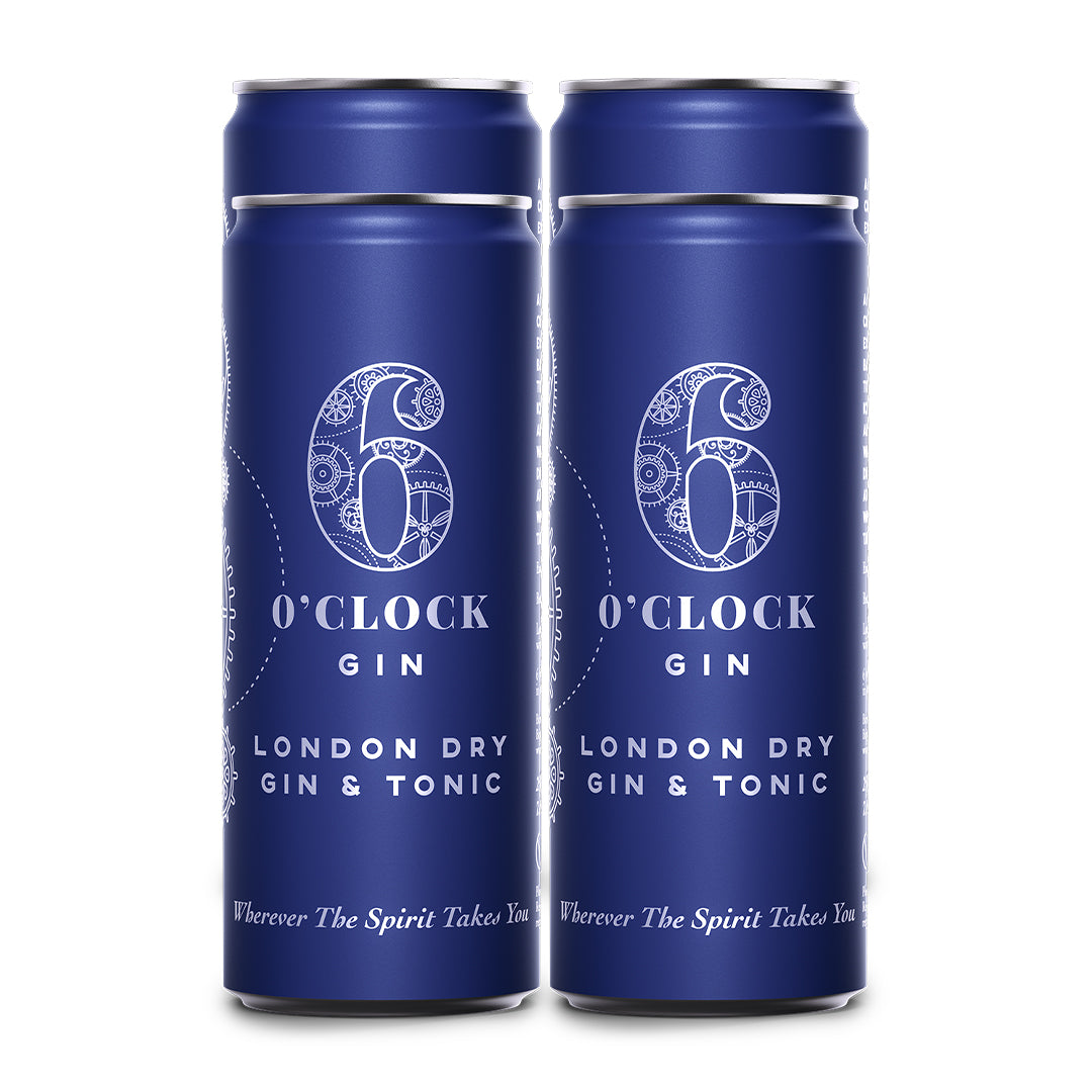 6 O'Clock Gin & Tonic 4 PK Cocktail 6 O'Clock Gin