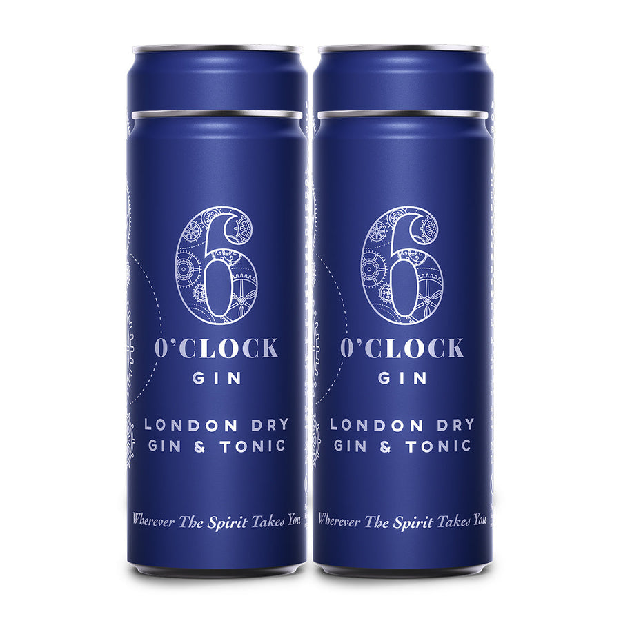 6 O'Clock Gin & Tonic 4 PK Cocktail 6 O'Clock Gin