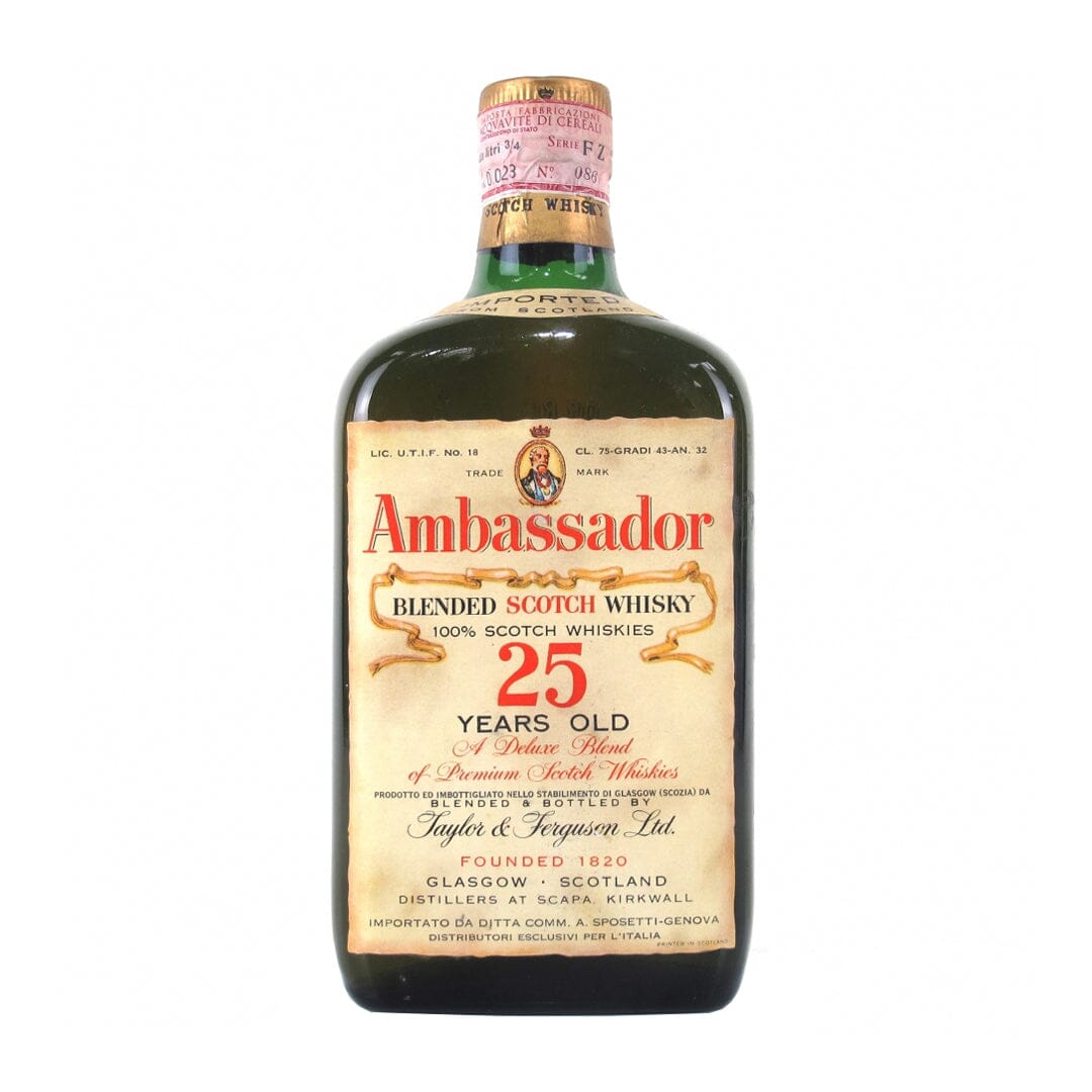 Ambassador 25 Year Old Blended Scotch Whisky Scotch Whisky Ambassador