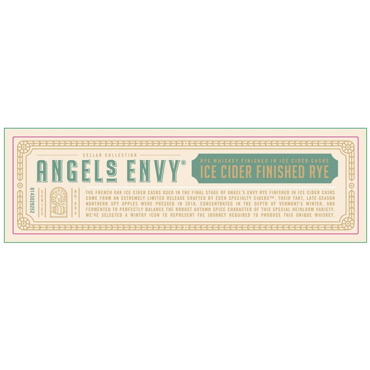 Angel’s Envy Cellar Collection Ice Cider Finished Rye Rye Whiskey Angel's Envy