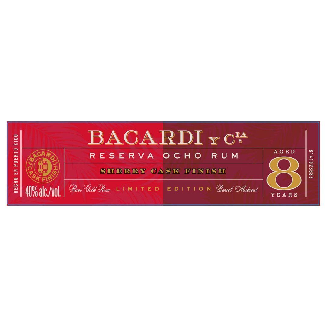 Bacardi Reserva Ocho Rum Sherry Cask Finish Rum Bacardi