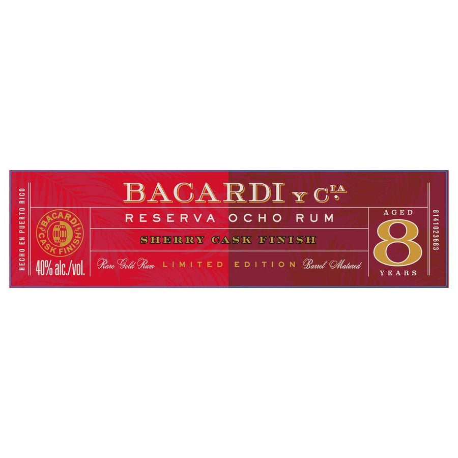 Bacardi Reserva Ocho Rum Sherry Cask Finish Rum Bacardi