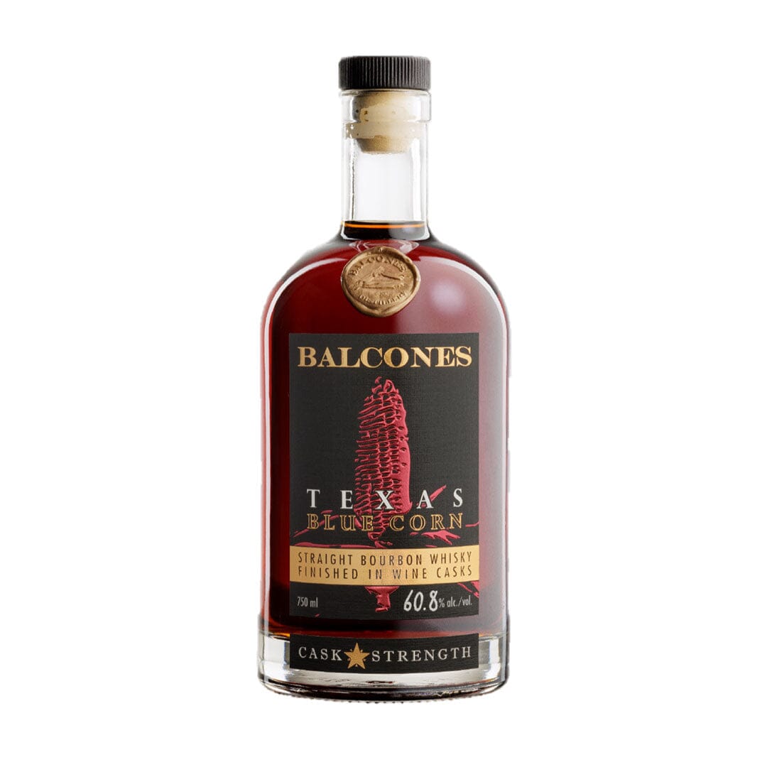 Balcones Texas Blue Corn Cask Strength Bourbon Finished in Wine Casks Straight Bourbon Whisky Balcones
