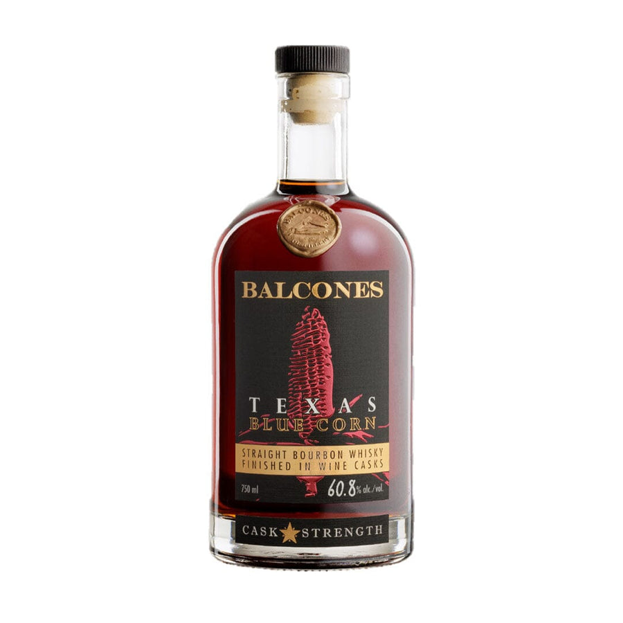 Balcones Texas Blue Corn Cask Strength Bourbon Finished in Wine Casks Straight Bourbon Whisky Balcones