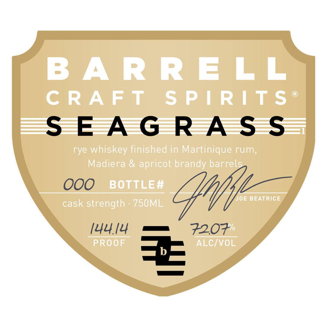 Barrell Craft Spirits Seagrass Gold Label Rye Whiskey Barrell Craft Spirits