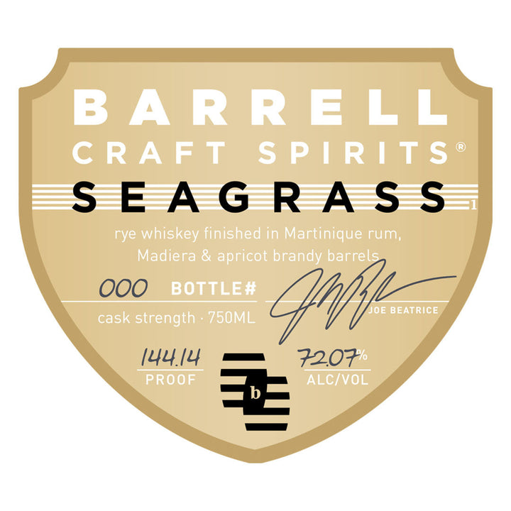 Barrell Craft Spirits Seagrass Gold Label Rye Whiskey Barrell Craft Spirits