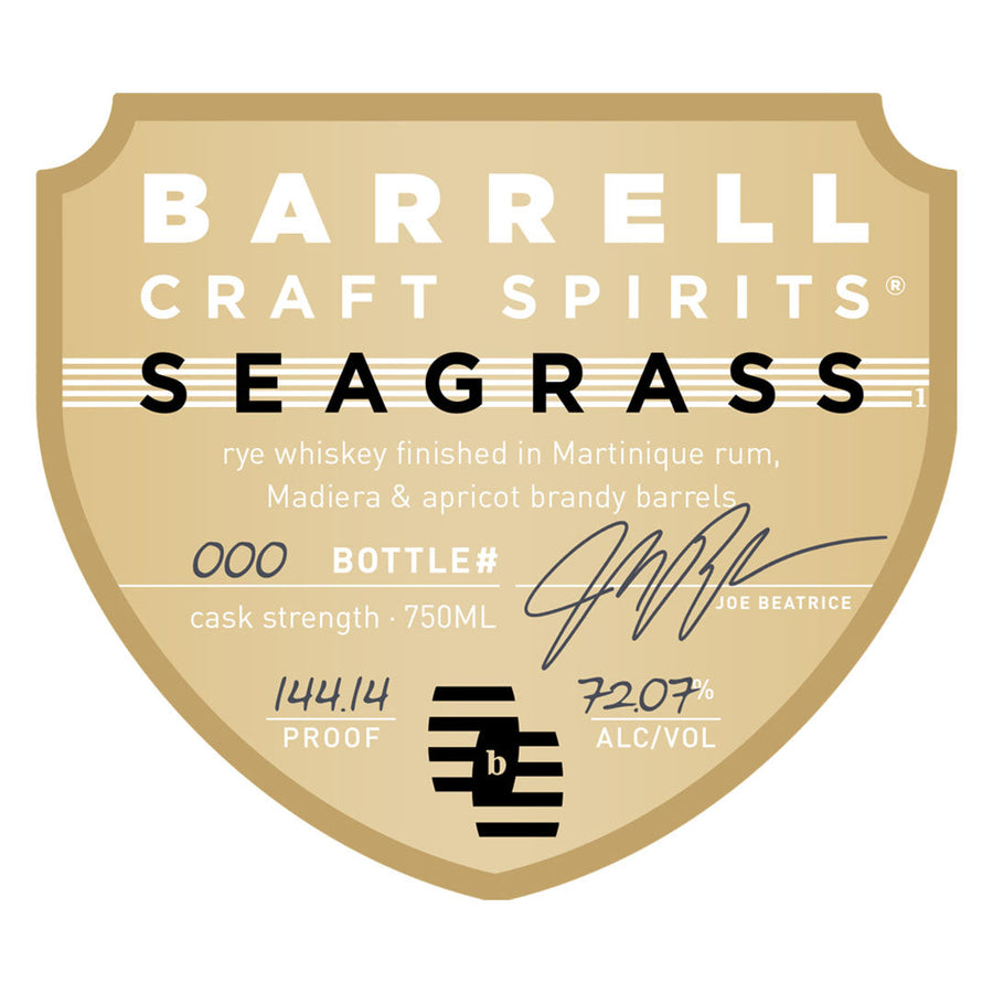 Barrell Craft Spirits Seagrass Gold Label Rye Whiskey Barrell Craft Spirits