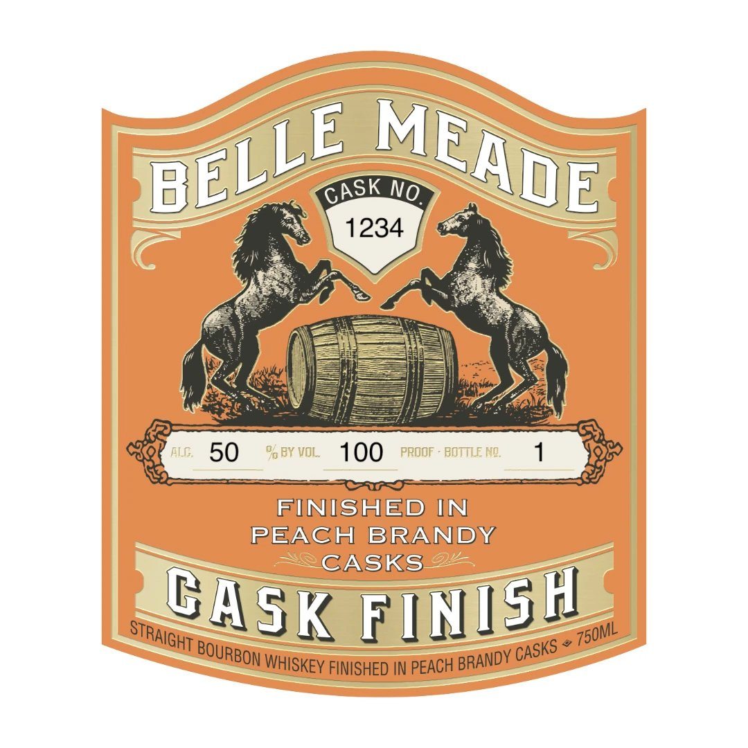 Belle Meade Peach Brandy Cask Finish Straight Bourbon Whiskey Belle Meade Bourbon