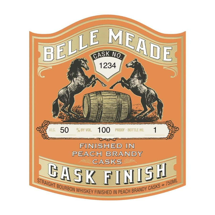 Belle Meade Peach Brandy Cask Finish Straight Bourbon Whiskey Belle Meade Bourbon