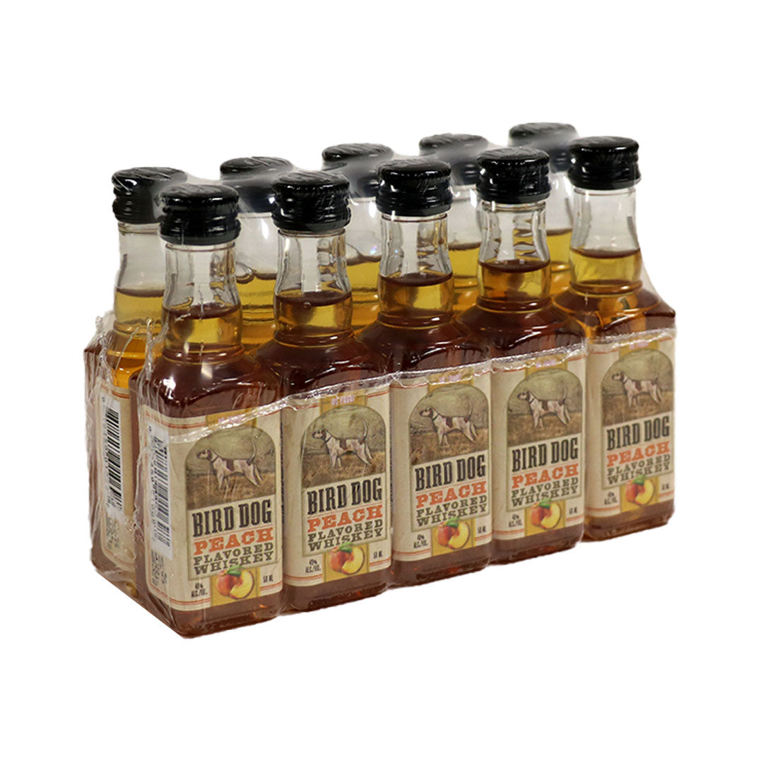 Bird Dog Peach Whiskey 10PK 50ML Flavoured Whiskey Bird Dog Whiskey