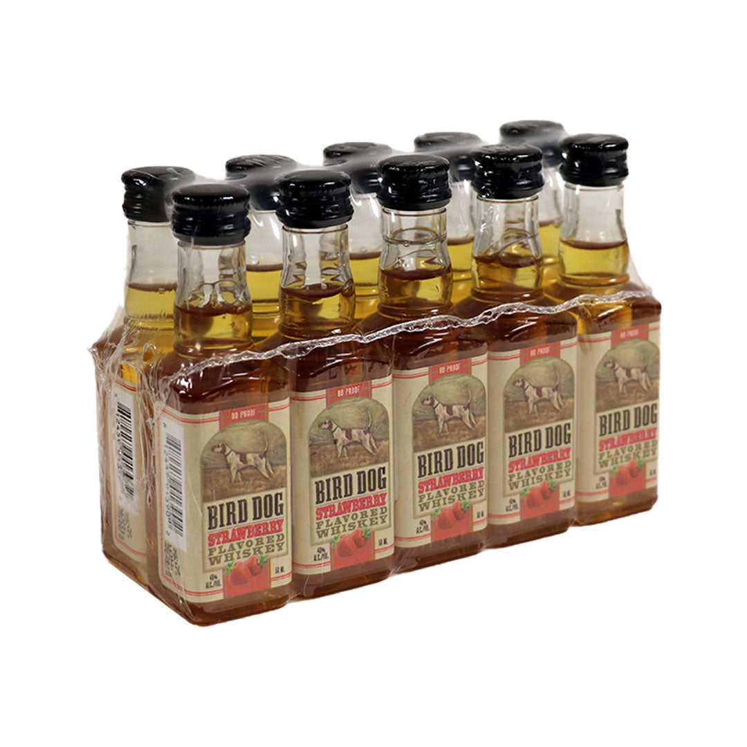 Bird Dog Strawberry Whiskey 10PK 50ML Flavoured Whiskey Bird Dog Whiskey