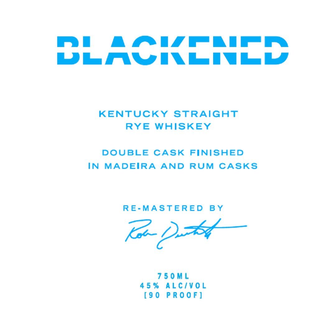 Blackened Kentucky Straight Rye Whiskey Kentucky Straight Rye Whiskey Blackened American Whiskey