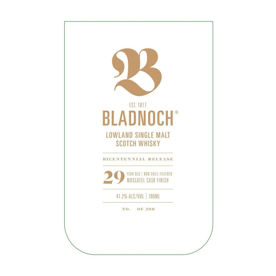 Bladnoch 29 Year Old Single Malt Scotch Whisky Bladnoch Distillery
