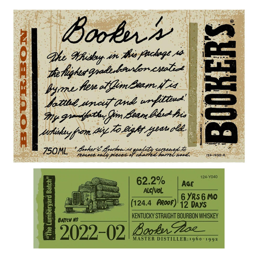 Booker’s “The Lumber-yard Batch” Batch 2022-02 Kentucky Straight Bourbon Whiskey Booker's Bourbon