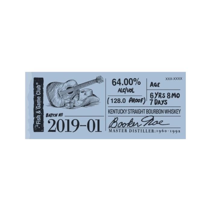 Booker's Bourbon 2019-01 “Fish & Game Club” Bourbon Booker's