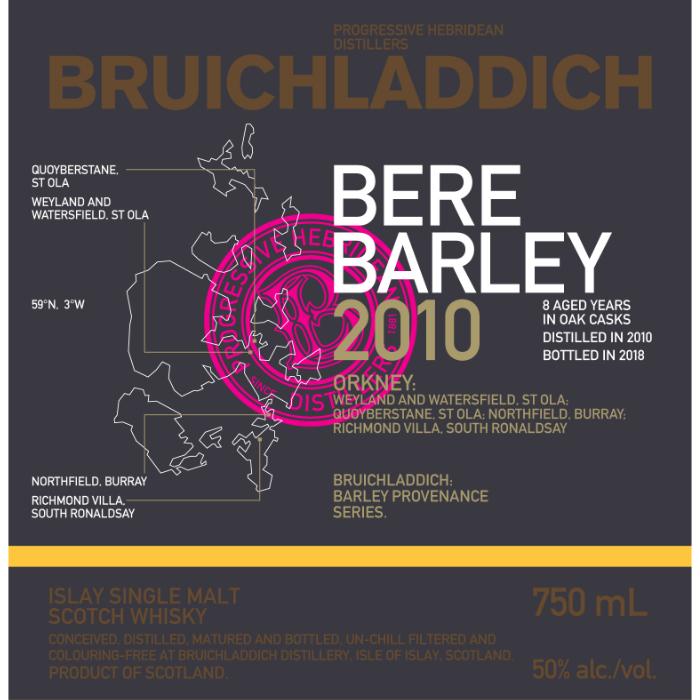 Bruichladdich Bere Barley 2010 Scotch Bruichladdich