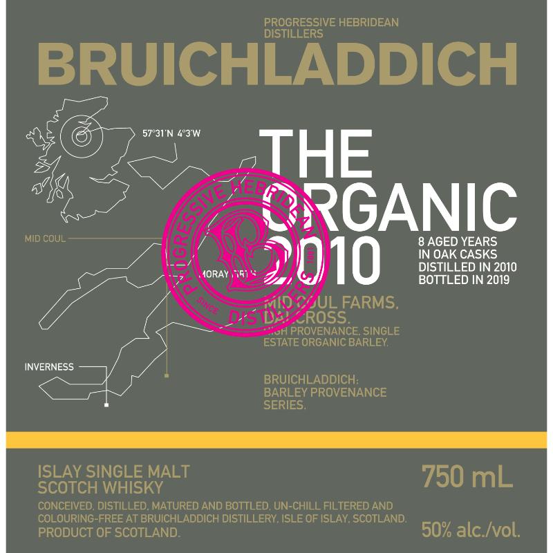 Bruichladdich The Organic 2010 Scotch Bruichladdich