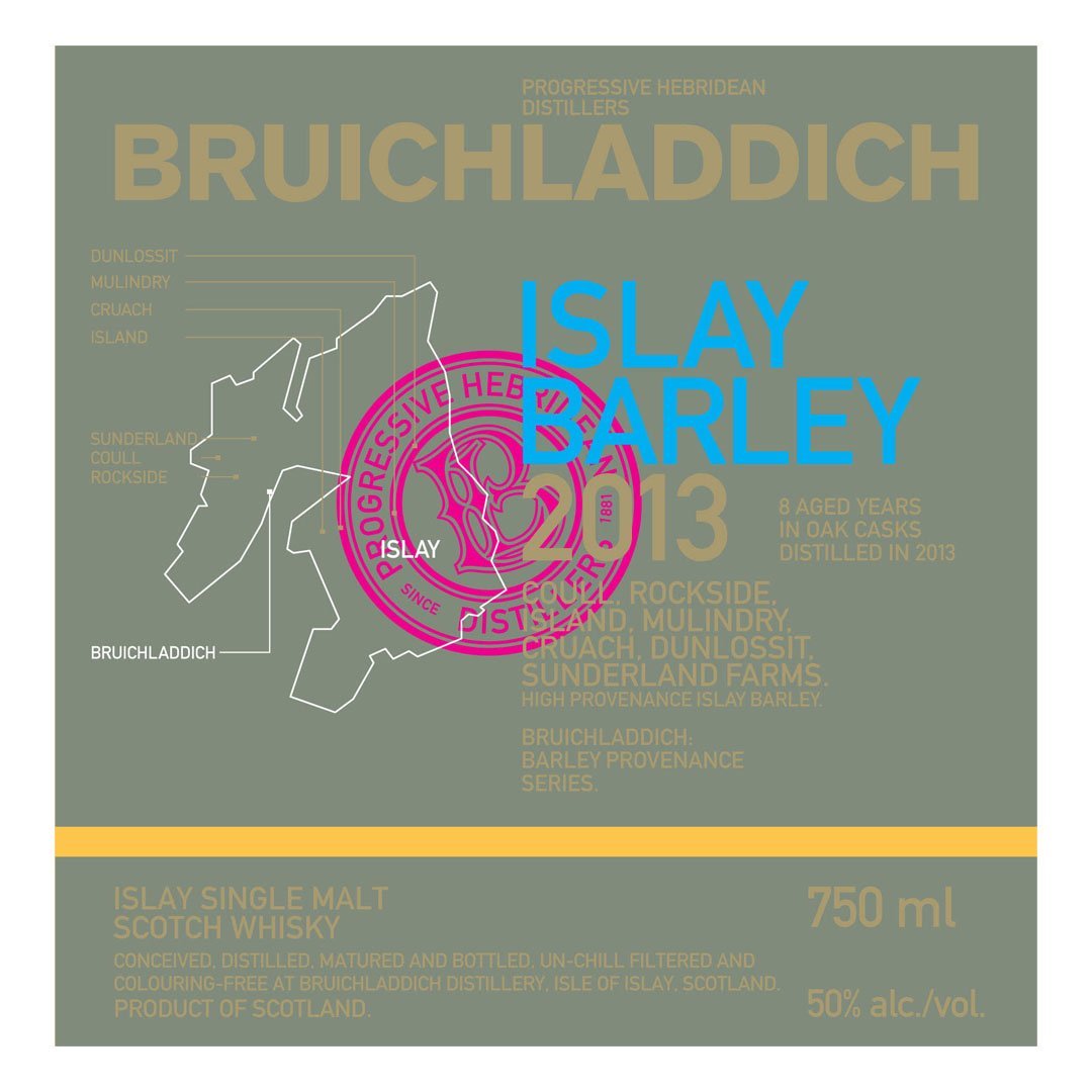 Bruichladdich Islay Barley 2013 Islay Single Malt Whisky Bruichladdich