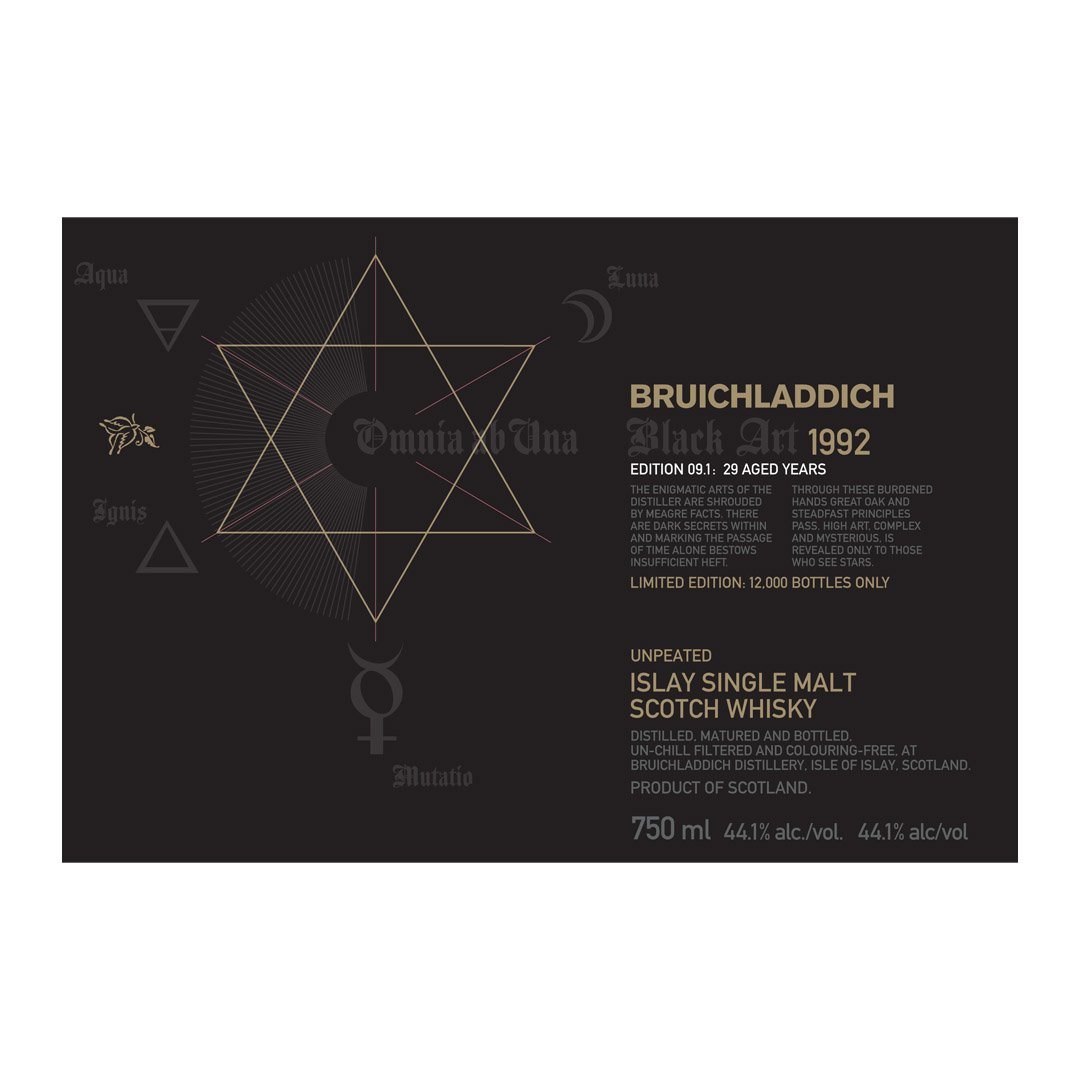 Bruichladdich Black Art 1992 Edition 09.1 29 Year Old Islay Single Malt Bruichladdich