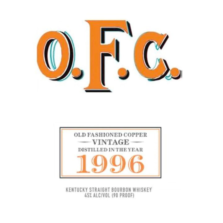 Buffalo Trace O.F.C. Vintage Bourbon 1996 Kentucky Straight Bourbon Whiskey Buffalo Trace