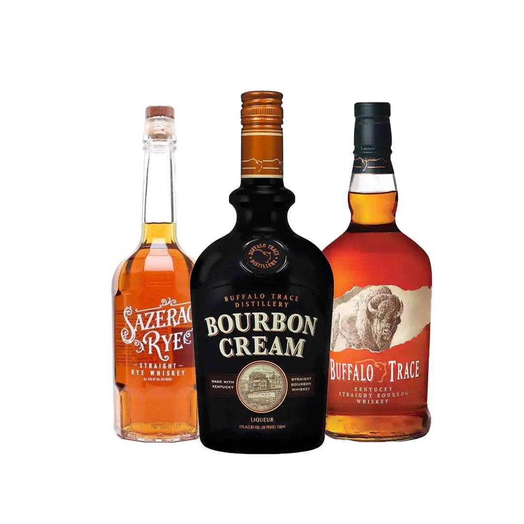 *Buffalo Trace Starter Pack* Buffalo Trace Bourbon, Buffalo Trace Bourbon Cream, Sazerac Rye *Buffalo Trace Starter Pack* Buffalo Trace Bourbon, Buffalo Trace Bourbon Cream, Sazerac Rye Sip Whiskey