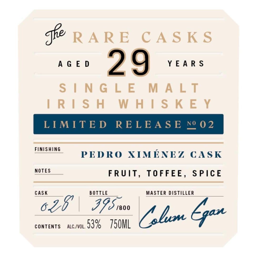 Bushmills Rare Cask 29 Year Old Limited Release No 02 Irish whiskey Bushmills