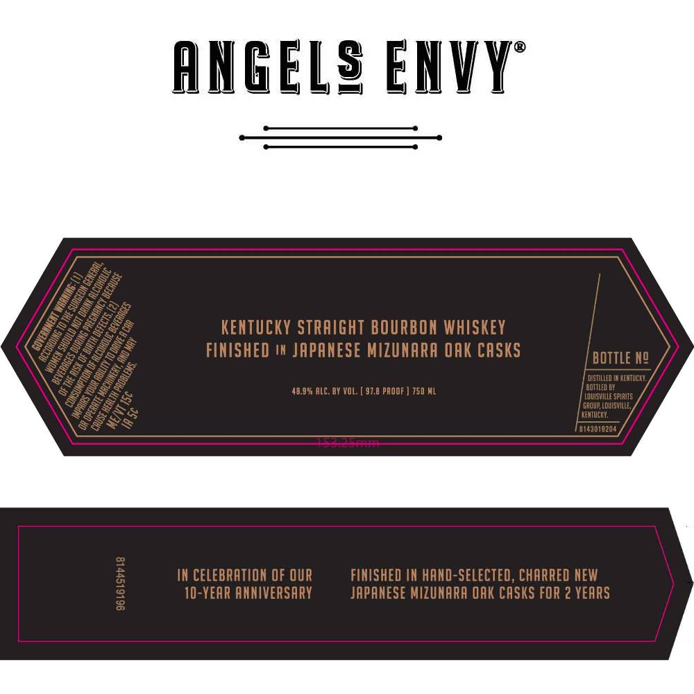 Angel's Envy 10 Year Anniversary Edition Bourbon Angel's Envy