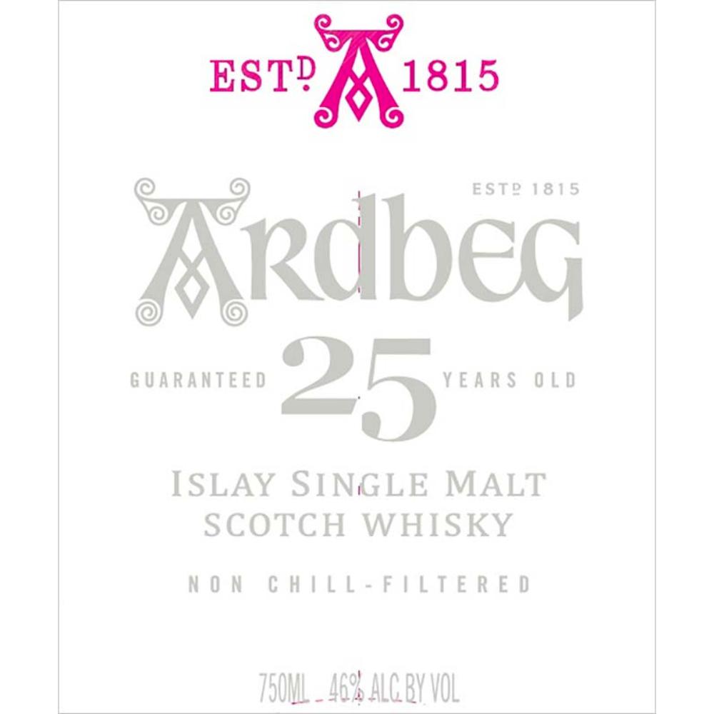 Ardbeg 25 Years Old Scotch Ardbeg