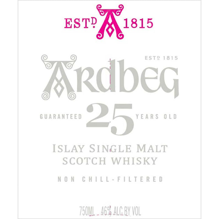 Ardbeg 25 Years Old Scotch Ardbeg