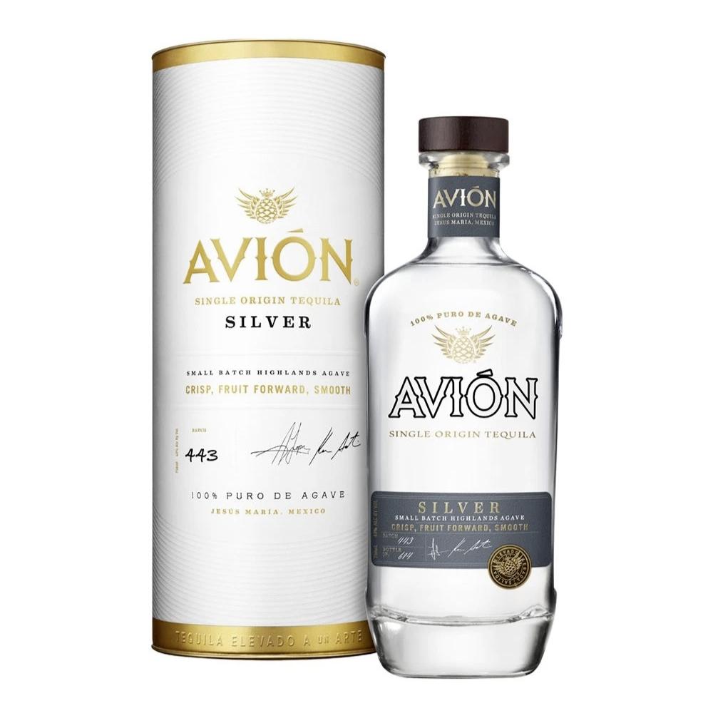Avión Silver with Canister Tequila Avión Tequila