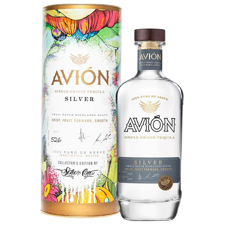 Avión Silver with Collector’s Edition Canister Tequila Avión Tequila