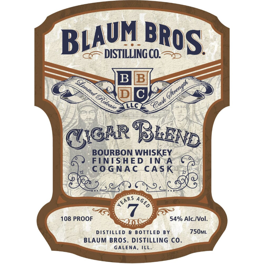 Blaum Bros 7 Year Old Cigar Blend Bourbon Finished in a Cognac Cask Bourbon Blaum Bros. Distilling
