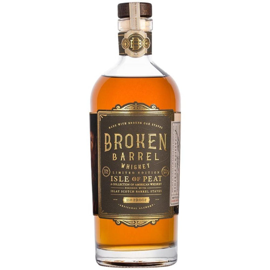 Broken Barrel Single Oak Isle of Peat American Whiskey Broken Barrel Whiskey
