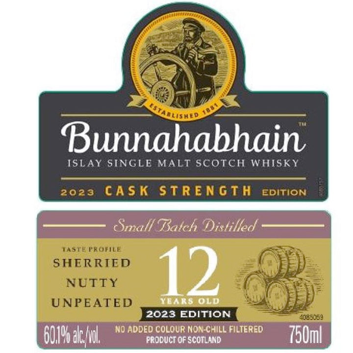Bunnahabhain 12 Year Old Cask Strength 2023 Edition Scotch Bunnahabhain