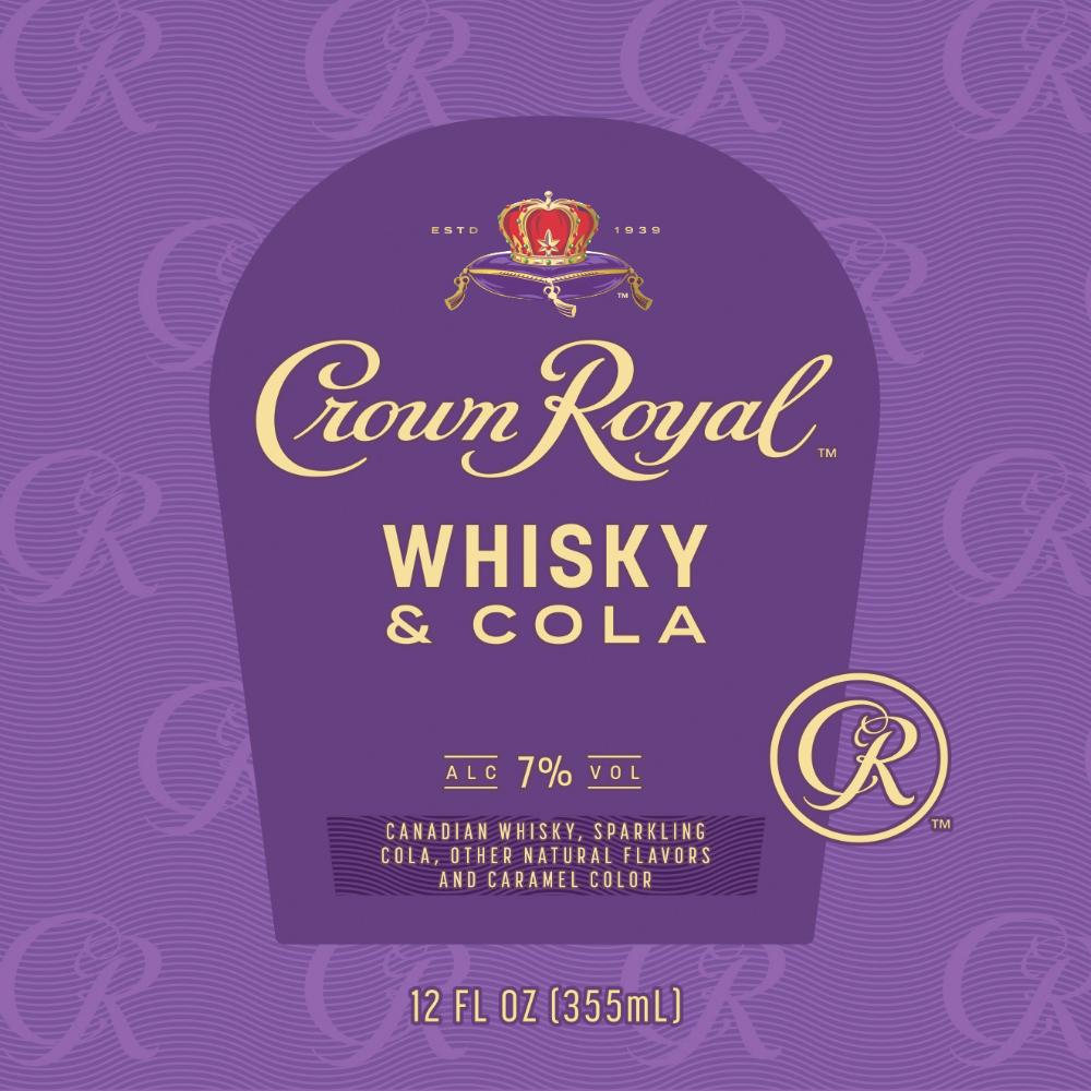Crown Royal Whiskey & Cola Canned Cocktails Crown Royal