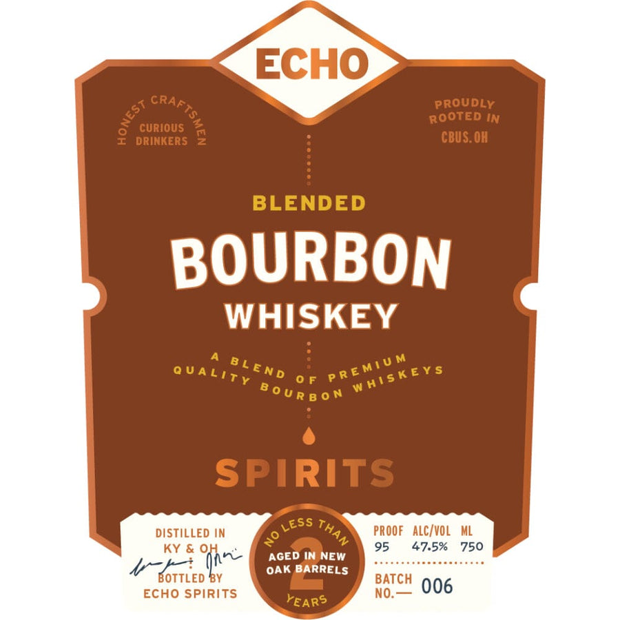 Echo Blended Bourbon Bourbon Echo Spirits
