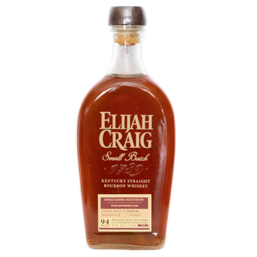 Elijah Craig Small Batch Single Barrel Selected SipWhiskey.Com Bourbon Elijah Craig