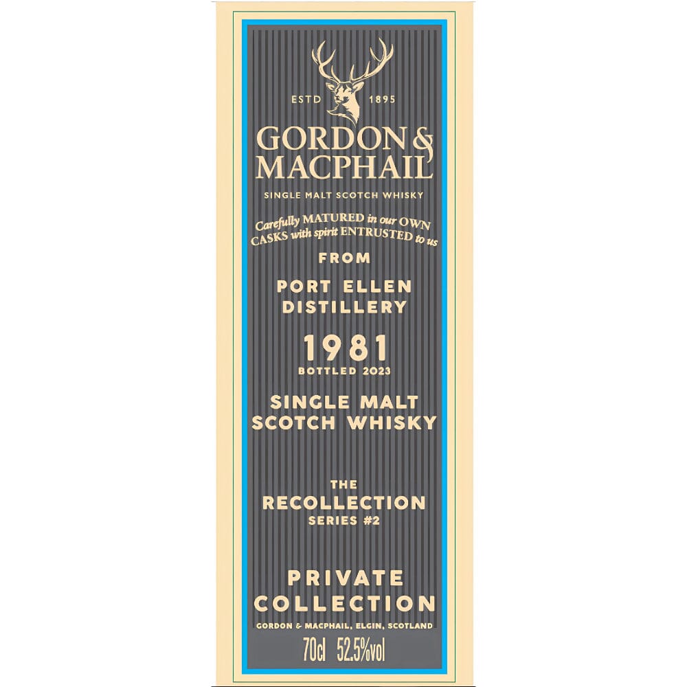Gordon & Macphail The Recollection Series #2 42 Year Port Ellen Distillery Scotch Gordon & Macphail
