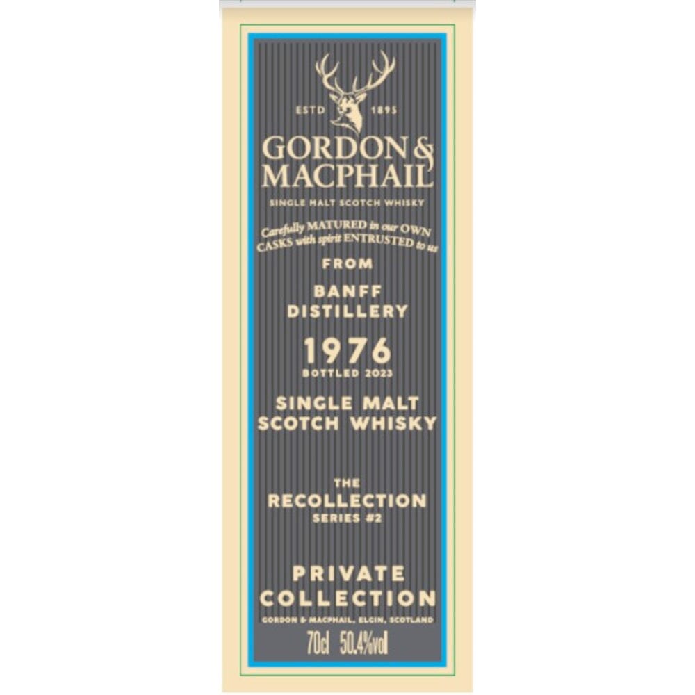 Gordon & Macphail The Recollection Series #2 46 Year Banff Distillery Scotch Gordon & Macphail