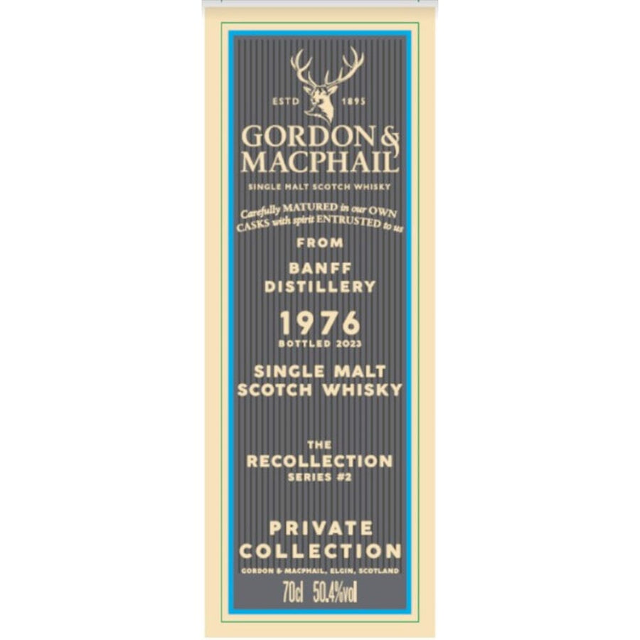 Gordon & Macphail The Recollection Series #2 46 Year Banff Distillery Scotch Gordon & Macphail